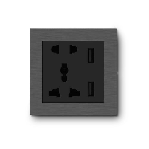 4 plug Socket designed for multiple plug points.